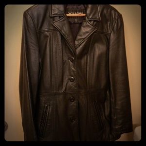 💋 FINAL PRICE DROP Wilsons wmn's Med leather coat